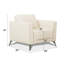 Fauteuil en cuir crème de Valence (assemblé)-133588602