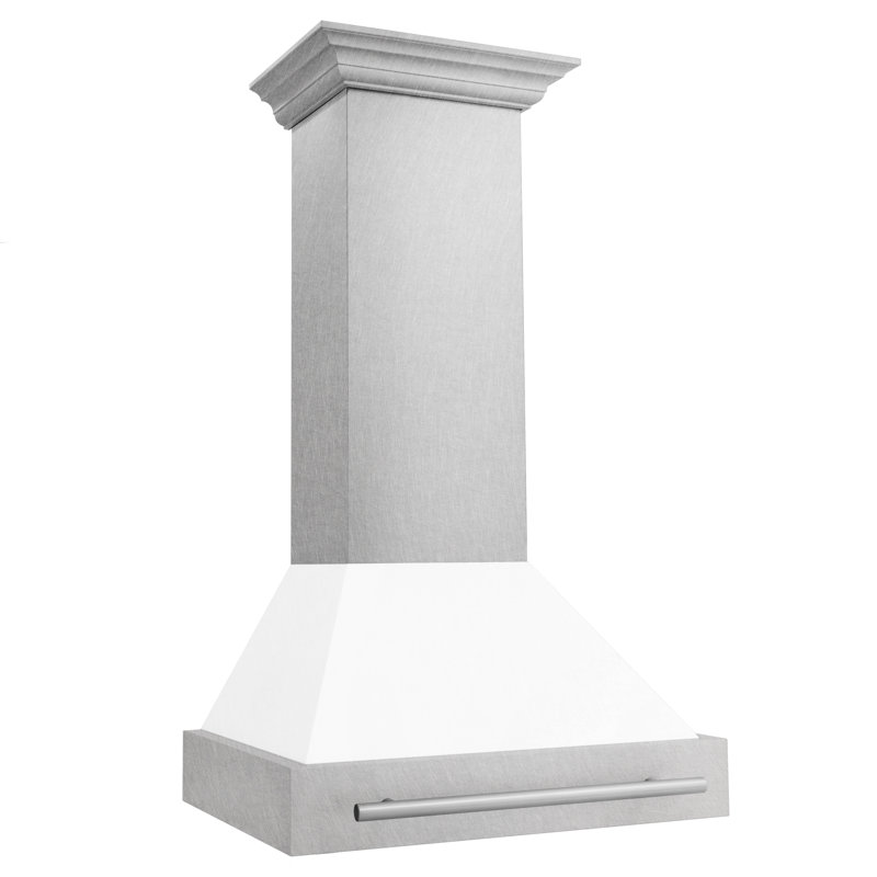 ZLINE 30" Fingerprint Resistant Stainless Steel Range Hood, Matte White
