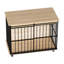 Mobilier de cage pour chien avec plateau - et confort pour les grandes races, fabrication en métal, utilisation polyvalente dans les espaces de vie, porte à accès rapide, conception modulaire et confortable