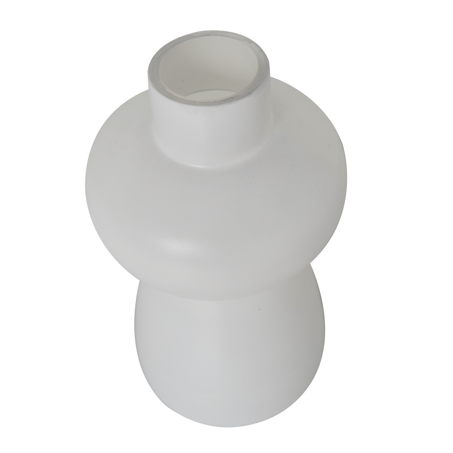 Mable 2-Piece Set Glass Table Vase, White