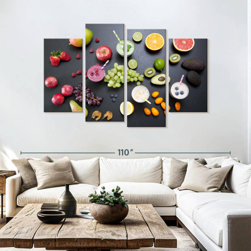 Smoothies aux fruits Yarlin, H 54 po x l 84 po