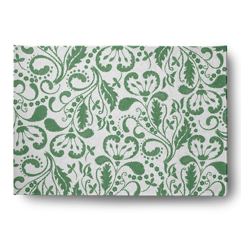 Chenille Floral Indoor Rug, Rectangle 5' x 7'