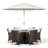 Karcher 6 Seater Dining Set with Cushions and Parasol-39926010