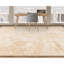 Wool Abstract Area Rug in White