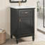 Meuble-lavabo vert de 20 po avec lavabo, pieds en bois massif, tablette réglable, tiroir inclinable, boutons en alliage de zinc, armoire autoportante moderne pour petite salle de bain-321612399