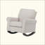 Fabric Rocking Chair With Pocket Coil Seat And Wooden Frame For Comfortable Relaxation