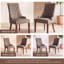 Chaise d'appoint rembourrée en bois manufacturé et massif Gailord-111694887