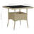 vidaXL Outdoor Dining Table Garden Porch Patio Table with Glass Top PE Rattan-1631947266