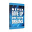 Never Give Up - Wrapped Canvas Print