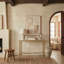 Isabellina Metal And Marble Console Table-873308532