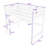 Twin Wooden Loft Bed With Built-In Desk And Safety Guardrail-216438218
