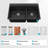 Quartz Composite Double Bowl Kitchen Sink With Workstation Design For Efficient Food Prep And Durable Daily Use.-121960434