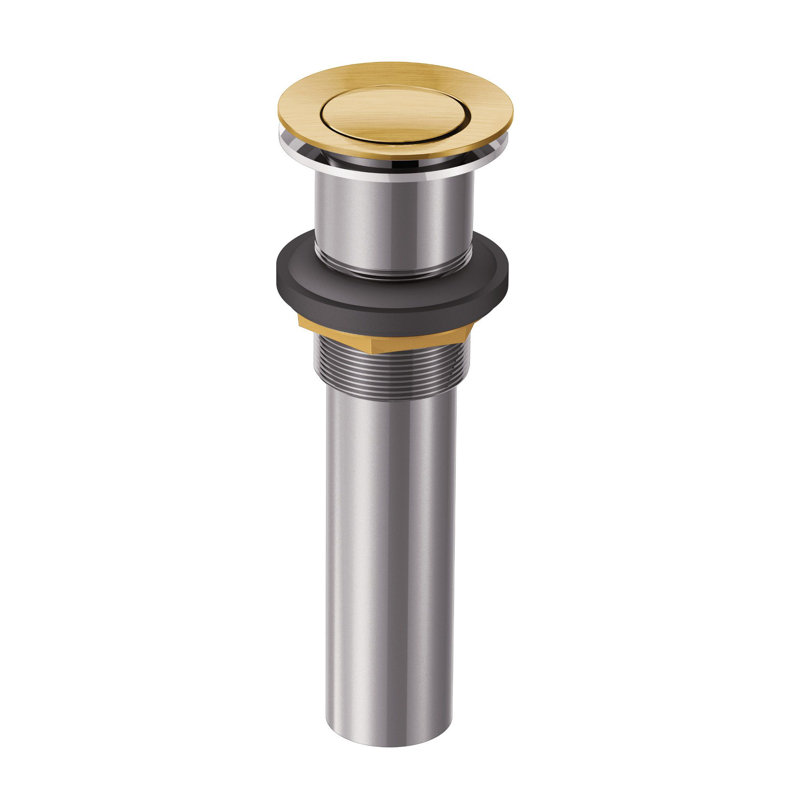 Moen Spring Loaded Push Button Bathroom Drain Assembly, Without Overflow, Oil Rubbed Bronze