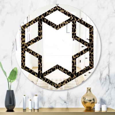 Miroir mural éclectique Hexagon Star