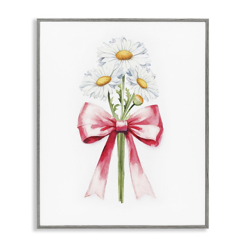«Daisy Swathed Ribbon», estampe numérique par Amanda Greenwood bk-103, Estampe numérique Farmhouse, H 20 po x l 16 po