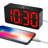 Alarm Clock For Bedroom, Large Big Numbers Display With Brightness Dimmer, Electric Bedside Desk Clock With USB Charging Port-2036385169