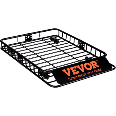 Roof Rack Cargo Basket, 51" X 36" X 5" Rooftop Cargo Carrier W/ 15 Cu Ft Waterproof Cargo Bag, 200 LBS Capacity Universal Rack Carrier For SUV, Truck