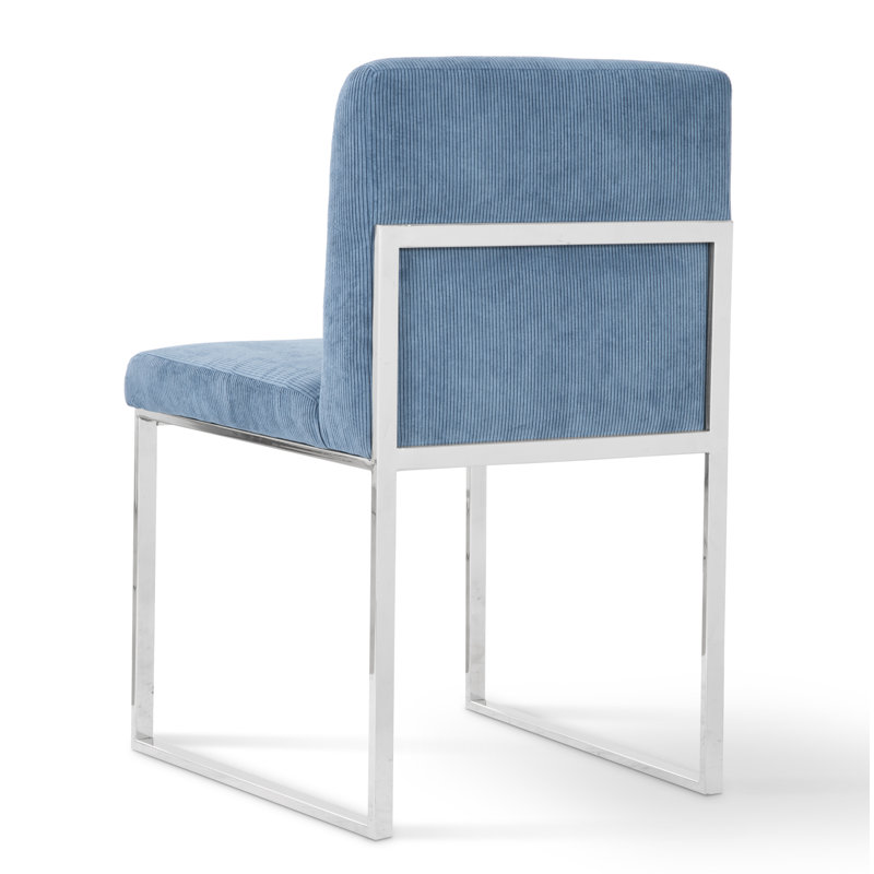 Frozen Fabric Upholstered Side Chair