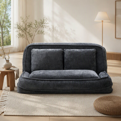 Lit pour chien et causeuse polyvalents 2-en-1 avec positions ajustables, coussins dodus, idéal pour le confort de vos animaux de compagnie