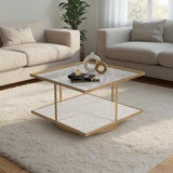 30" Rennovoir Exquisite Modern Coffee Table, Timeless Elegance for Discerning Tastes