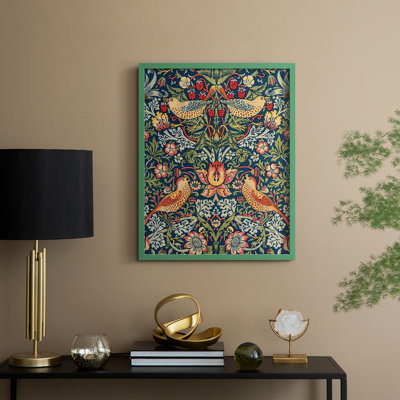 Reproduction abstraite vintage encadrée CLXIX - bois massif