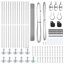 Welded Wire Fence With 7 Flanged Posts Steel-495119016-495118992