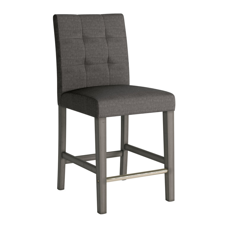 Idleman Stool, Charcoal Brown, Counter Stool (24.75” Seat Height)