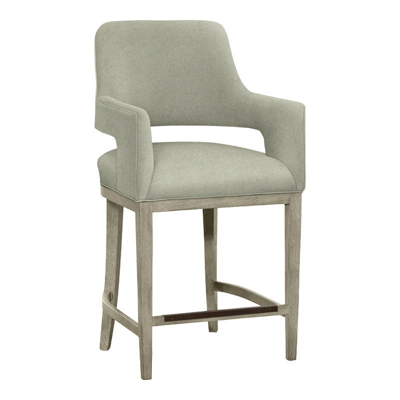 Tabouret de bar et de comptoir Josie, Amande chamois, Parchemin 8794, Tabouret de comptoir (siège d'une hauteur de 26,5