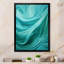 Turquoise, gauchissement des vagues I - art mural abstrait sur toile-97170045-97170039