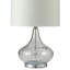 Lampe de table en verre de 24,5 pouces de hauteur «Leann», verre transparent