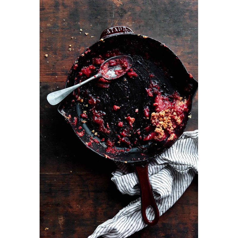 Pans Cast Iron Traditional Deep Frypan, Grenadine, 11"