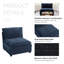 Fauteuil d'appoint sans accoudoirs Lauretta-130047781