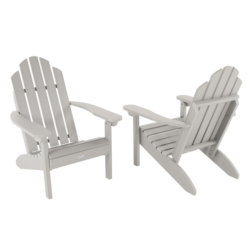 Chaise Adirondack en plastique Rialto, Harbor Gray