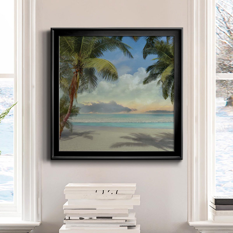 A Found Paradise I - reproduction de photo sur toile encadrée, H 26,5 po x l 26,5 po x P 1,5 po, Noir