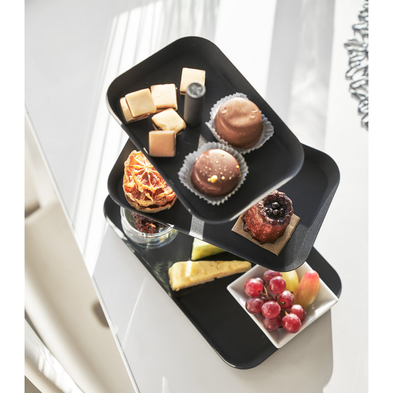 Elegant Ceramic 3-Tier Dessert & Appetizer Stand