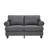 59.5" Modern Classic Design Living Room Loveseat Fabric Couch,Upholstered Polyester Grey.-592173936