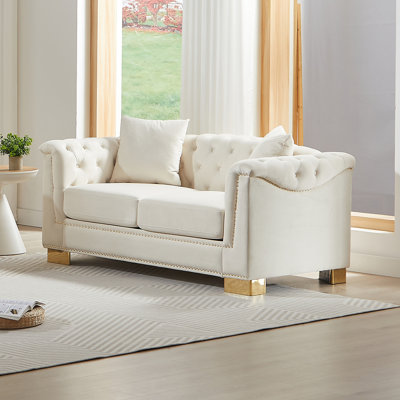 Causeuse 62 po Chesterfield
