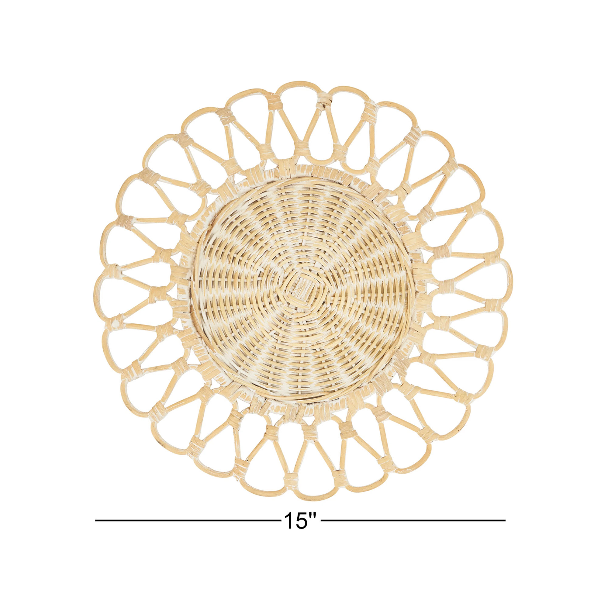 Anika 4 Piece Placemat Set, White