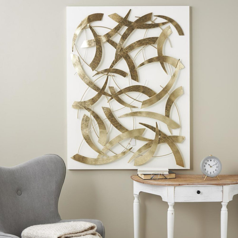 Glam Abstract Wall Decor on Metal