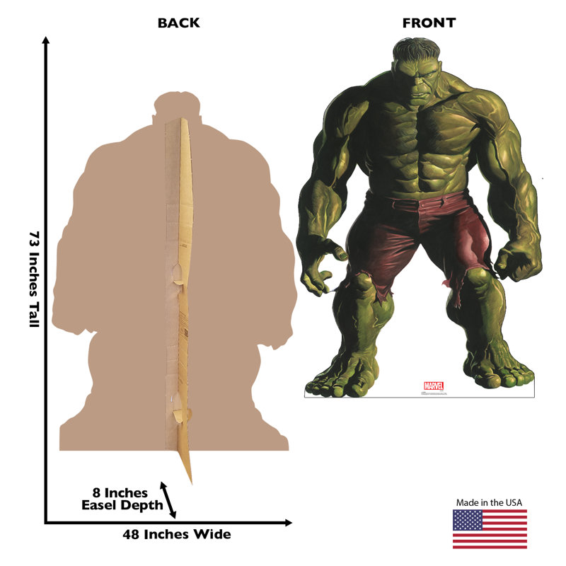 Life-Size Hulk Cardboard Cutout Standup - Marvel
