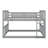 Full Over Full Bunk Bed With Ladder - Sturdy Wood Frame & Safety Guardrails-1585901679