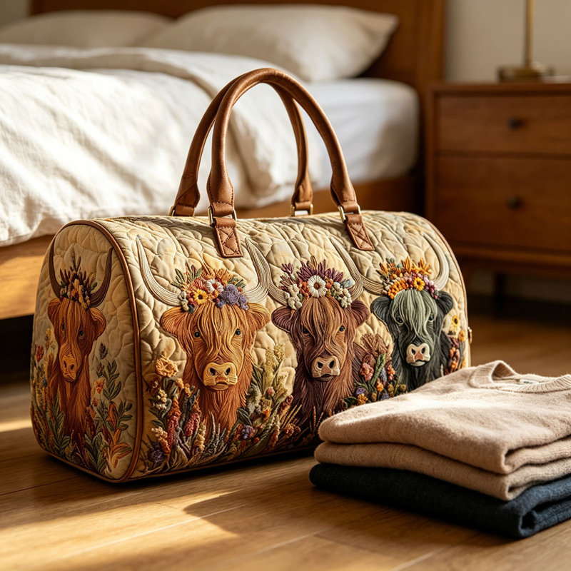 Sac à dos à dos de vache, B