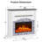 51" Electric Fireplace With Mantel