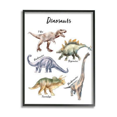 Illustration amusante d'une aquarelle de dinosaure