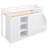 Functional Loft Bed With 3 Shelves-1196935654