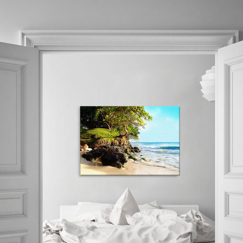 Caribbean Island - Wrapped Canvas Print, 100cm L x 150cm W x 2,5cm D, 1 Piece