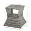 Table d'appoint en osier de rotin avec trou pour parasol Outsunny