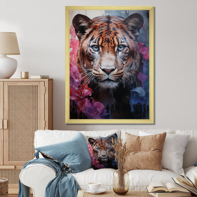 «White Pink Panther», reproduction sur toile
