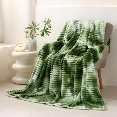 coral blanket Comfortable And Breathable Printed Drawstring Flannel Scandinavian Tie-type Velvet Office Conditioner Blanket