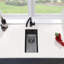 Évier de cuisine ou de bar encastré à simple cuve en acier inoxydable encastrable ou encastrable 10 po